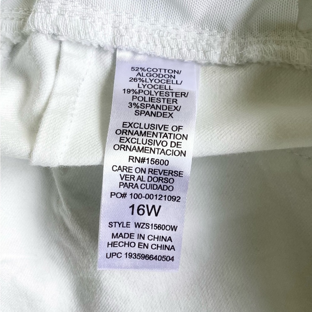 Democracy Jeans “Ab”solution Denim White Stretch Classic 5 Pocket Logo - Picture 14 of 16